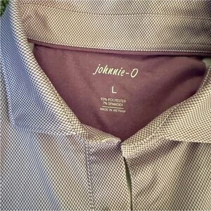 Johnnie-O Purple Patterned Golf Polo Shirt